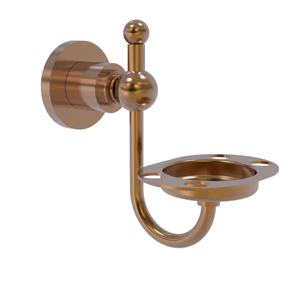 Allied Brass AP-26-SN Astor Place Collection Tumbler & Toothbrush Holder Satin Nickel