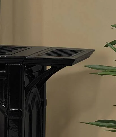Heritage Cast Iron Stove Left and Right Shelf Kit CSKW - Matte Pewter