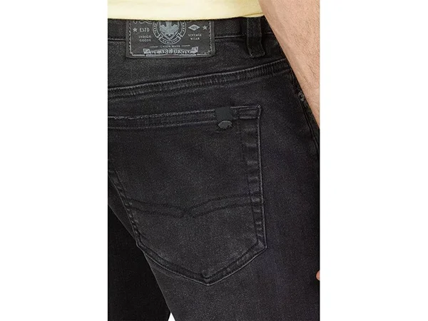 Buffalo David Bitton Straight Six in Black Men's Jeans Black : 34 30