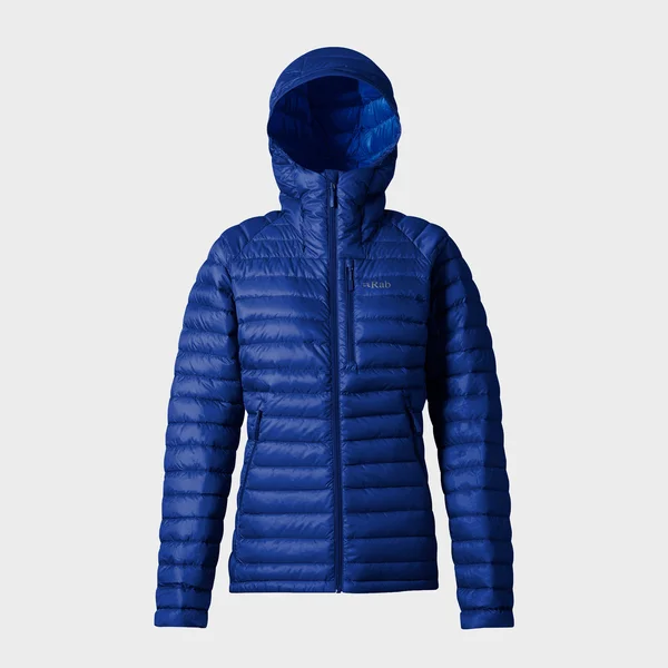 RAB Womens Microlight Alpine Extra Long Jacket Blueprint, Celestial