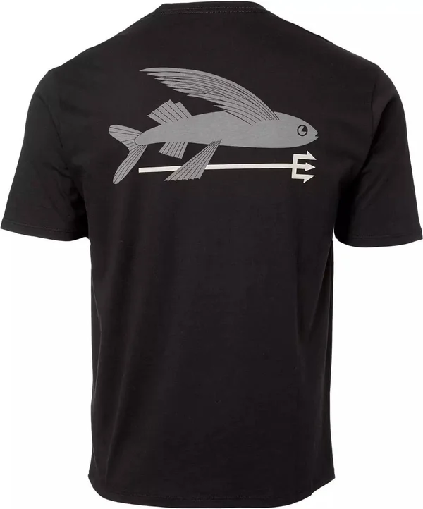 Patagonia Flying Fish Organic T-Shirt - Men's Pigeon Blue/Home Planet - M