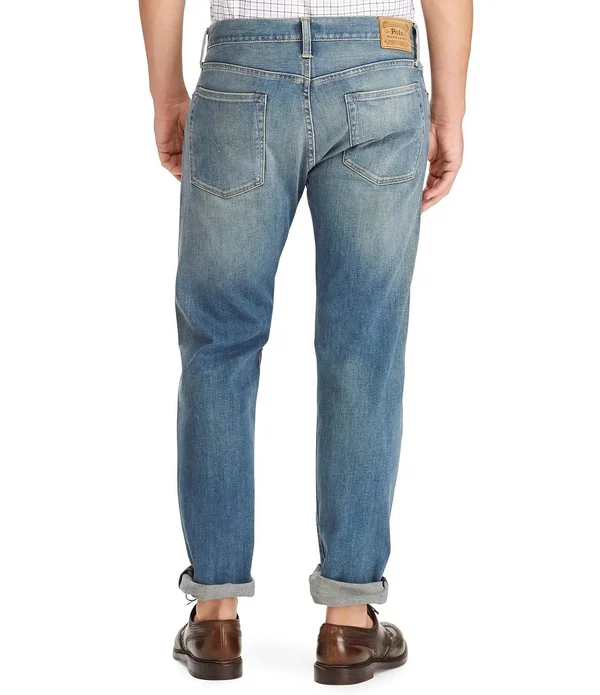 Polo Ralph Lauren Men's Big & Tall Hampton Relaxed Straight Jeans - Light