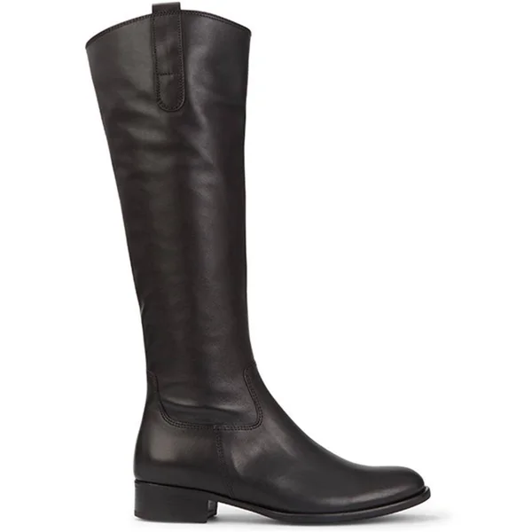 Slim Fit Brook Leather Riding Boots (GAB28507) by Gabor Black - Us: 9.5/ UK: 7.5/ EU: 40.5