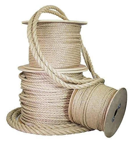 Ravenox Twisted Unmanila Rope - ProManila Polypropylene Cord for Indoor Outdoor Use, 3/16-in to 2-Inch Diameter, for Landscapi