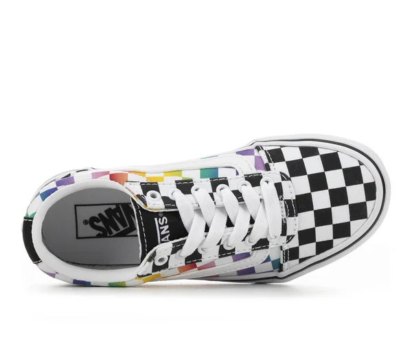 Girl's Vans - Ward Sneaker - Little Kid & Big Kid, 13.5 M, Synthetic & Fabric, Peltz Shoes