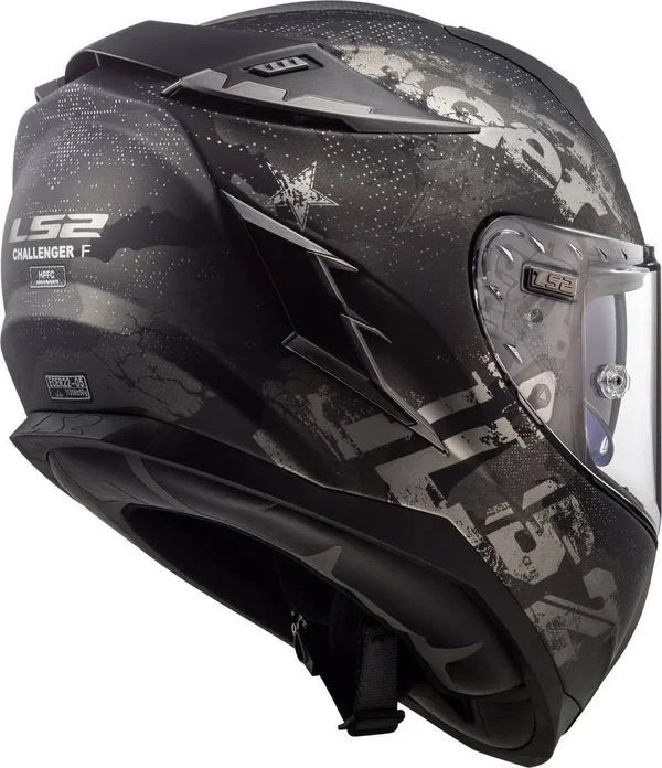 LS2 - Helmet FF327 Challenger Flex Matt Black - Size 3XL