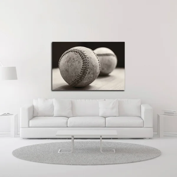Old Baseballs by Edward M. Fielding, Print on Canvas, Ready to Hang