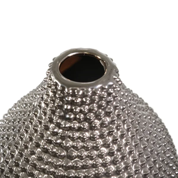 Sagebrook Home Silver Spiked Ceramic Vase 12068-06