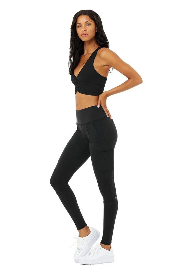 Alo Yoga High-Waist Cargo Leggings - Black, Women's, Xs
