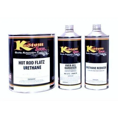 Midnight Green Pearl - Medium, Hot Rod Flatz Urethane Automotive Flat Car Paint, 1 Gallon Kit