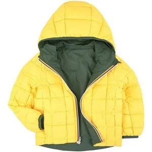 K-Way Kids - Jacques Reversible Down Jacket Green - 6 Years - Green