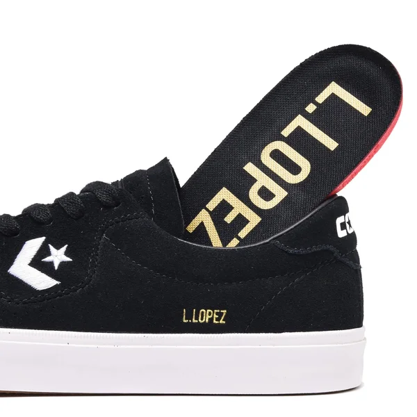 Converse Louie Lopez Pro Skate Shoes - Black/Black/White 5.5