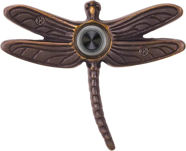 Waterwood WW019ORB Solid Brass Summer Dragonfly Doorbell, Oil Rubbed Bronze