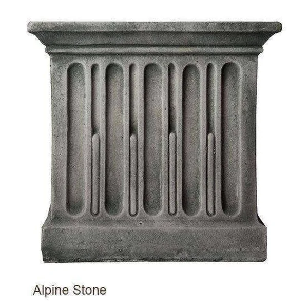 Campania International Curled Dog Statue - Grey Stone