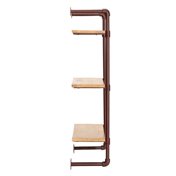 Weston Three Tier Shelf Brown (24x22 L x 24x22 W x 33.5x22 H)