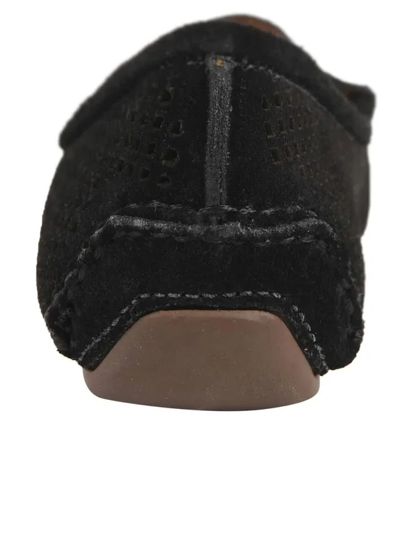 Patricia Green Barrie Driving Moccasin Black Suede, 9