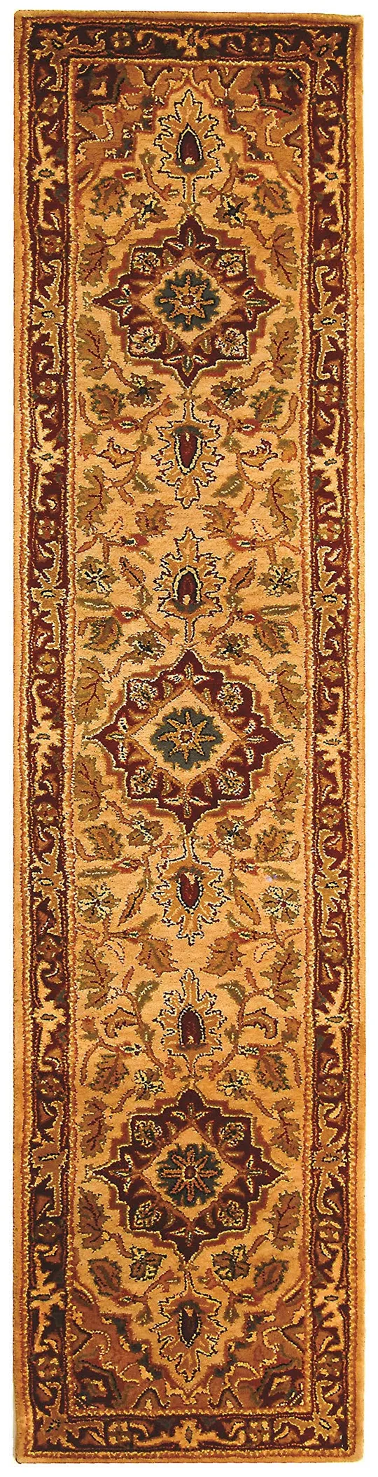 Safavieh Classic CL763A 2&3x22 x 10&0x22 Runner Light Gold - Red Area Rug