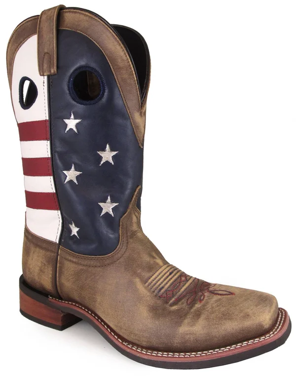 Smoky Mountain Men's Stars and Stripes Boots
