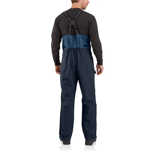 Carhartt Men's Storm Defender Force Midweight Bib Overall - Dark Blue/Navy, Small