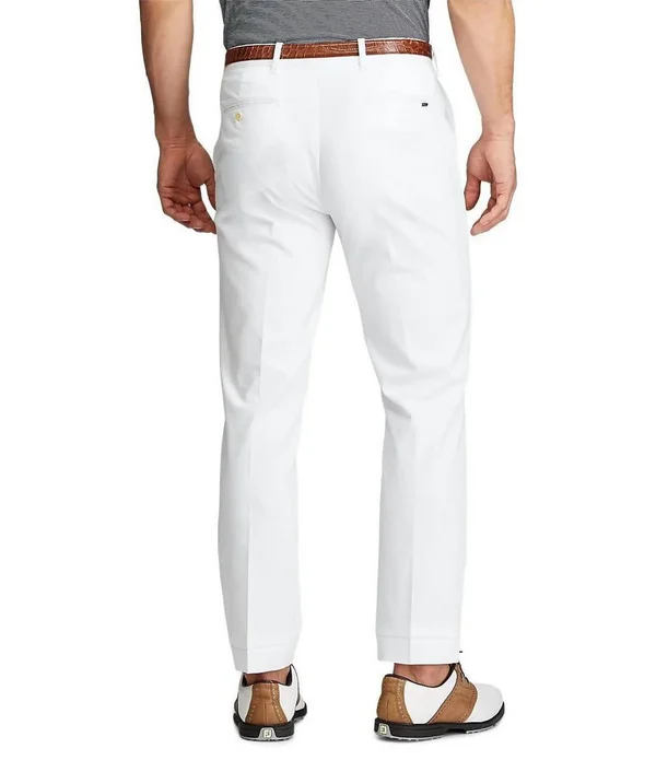 Polo Ralph Lauren Golf Tailored-Fit Flat-Front Stretch Chino Pants, Mens, 34 32, Basic Sand