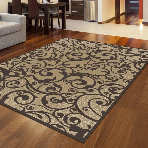 Admire Home Living Plaza Area Rug - 2&2 inch x 7&7 inch - Gray