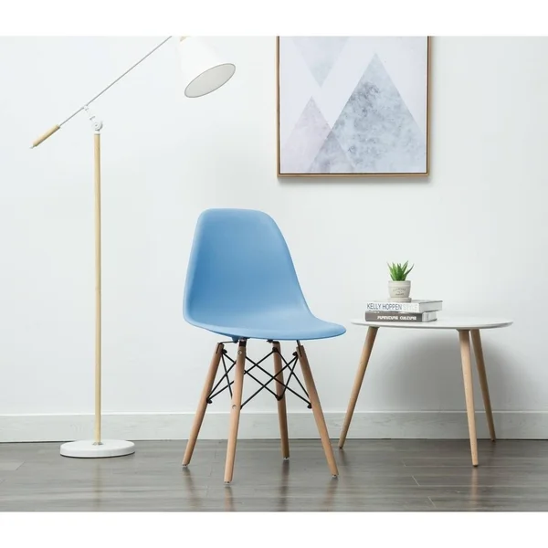 Porthos Home Mid-Century Style Dsw Modern Dining Chair - Set of 4 - Yellow