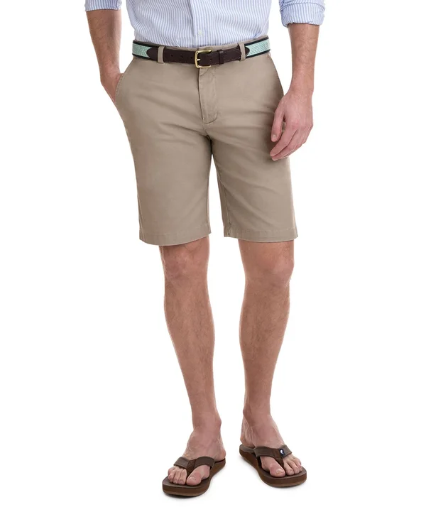 Vineyard Vines Khaki 9 inch Stretch Breaker Shorts