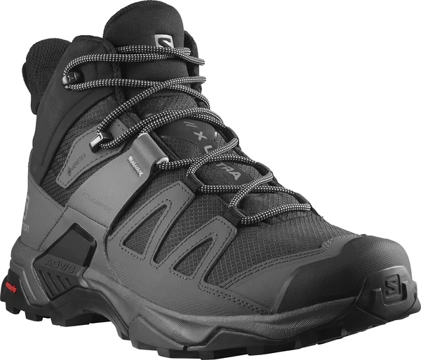 Salomon Men's x Ultra 4 Mid GTX Boots - Black/ Magnet/ Pearl Blue - 9