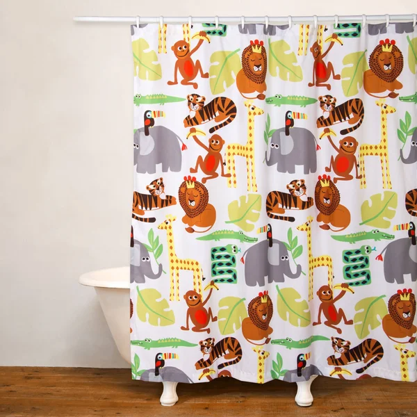 Crayola Jungle Love Shower Curtain, 72" x 72"
