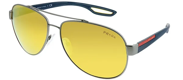 Prada Linea Rossa 55QS Sunglasses DG15N0 Gunmetal