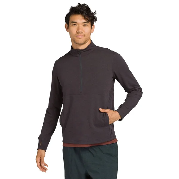 Prana Jarvis 1/2 Zip Men's, Charcoal, Size XL