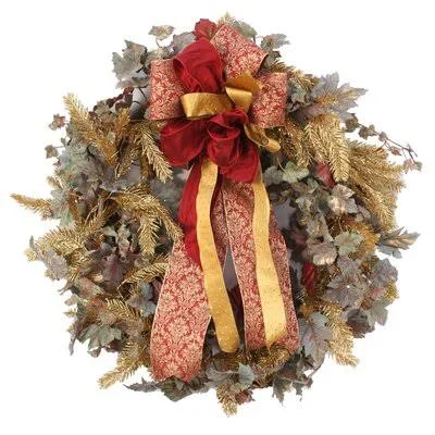 Grape Leaf 28x22 Polyester Wreath The Holiday Aisle
