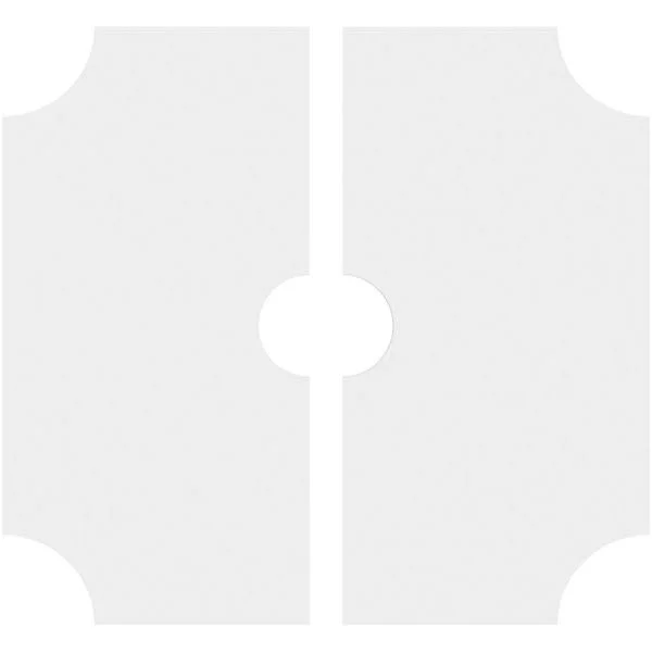 Locke Architectural Grade PVC Contemporary Ceiling Medallion (30x22OD x 5x22ID x 18x22C - Two Piece)
