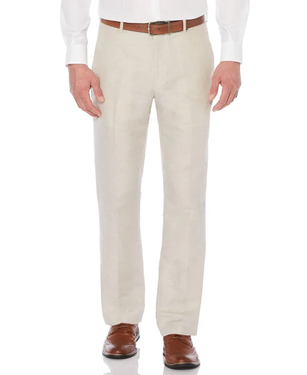 Perry Ellis Flat-Front Linen Herringbone Suit SEPARATE Pants - 42 32