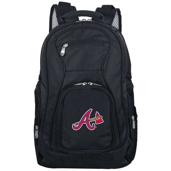 Denco Atlanta Braves Premium 19-in. Laptop Backpack - Black