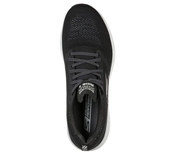 Skechers Men's GOrun Ride 8 Hyper Running Shoe, Black/White