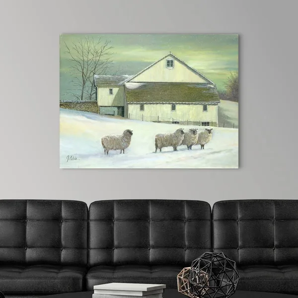 Sheep at Granough, Canvas Wall Art, 40x30, Great Big Canvas