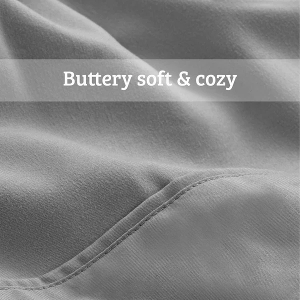 Bare Home Bed-in-a-Bag Down Alternative Comforter & Sheet Set - Comforter Set: Light Grey - Sheet Set: White - Twin XL