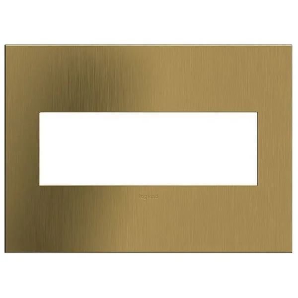 Legrand - AWC3GBSB4 - 3-Gang Wall Plate - Adorne - Brushed Satin Brass