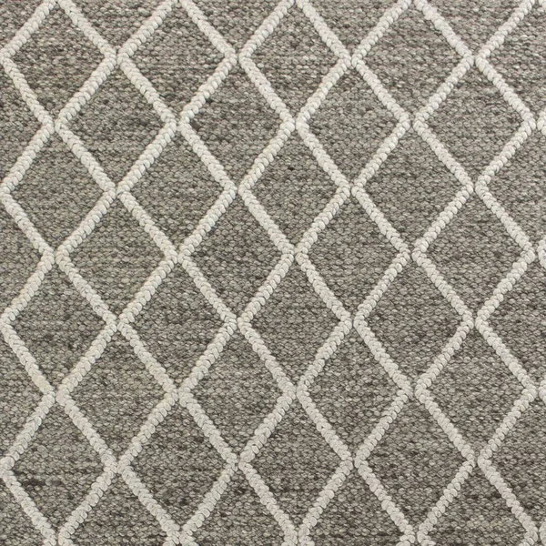 5' x 7' Wool Dark Grey Area Rug