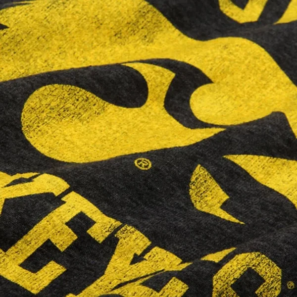 Original Retro Brand Iowa Hawkeyes Women's Black Funnel Neck Pullover Sweatshirt Size: Extra Small