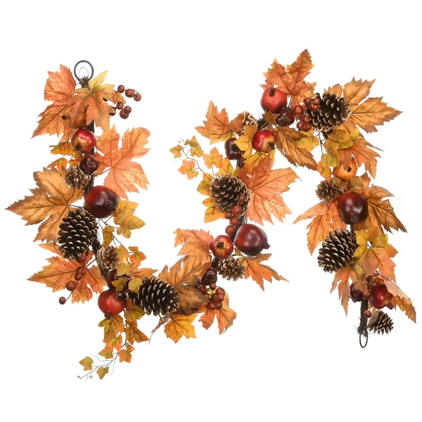 National Tree Company 6 ft. Harvest Maple Leaves Garland