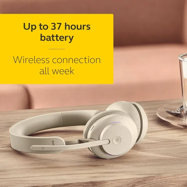 Jabra Evolve2 65 Link380a MS Stereo Headset - Beige
