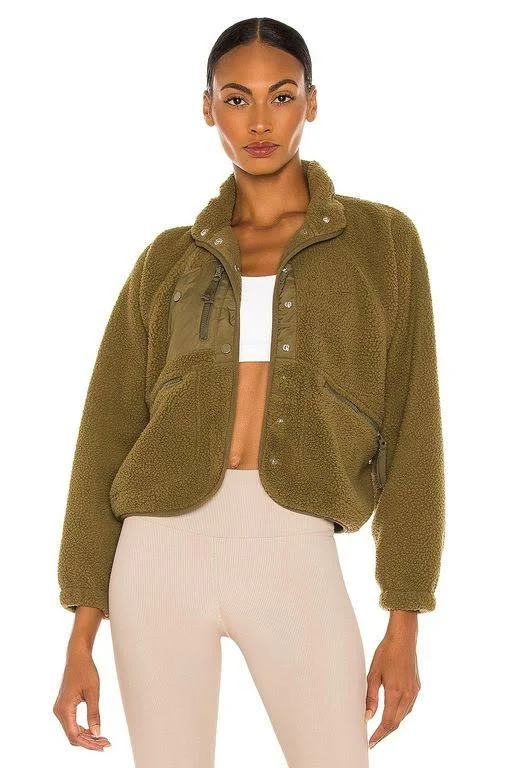 Hit The Slopes Fleece Jacket at Free People in Brown - Size: S