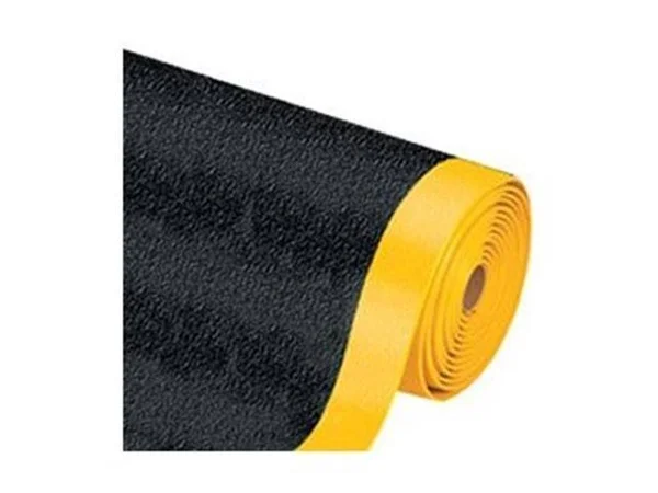 Box Partners MAT256BY 2 Foot x 10 Foot Black-Yellow Premium Anti-Fatigue Mat