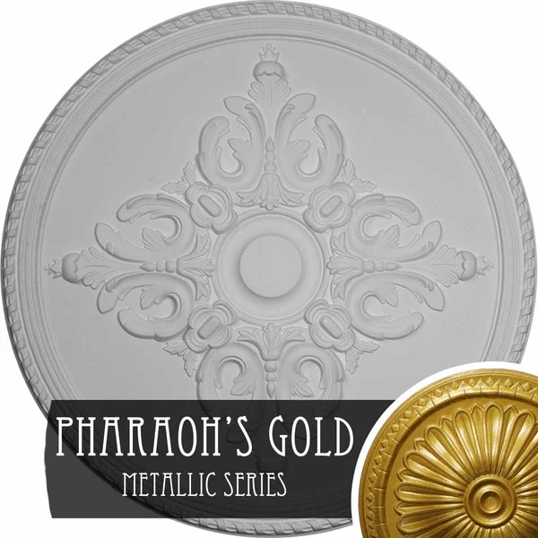 40 5/8x22OD x 1 3/4x22P Milton Ceiling Medallion (Pharaohs Gold)