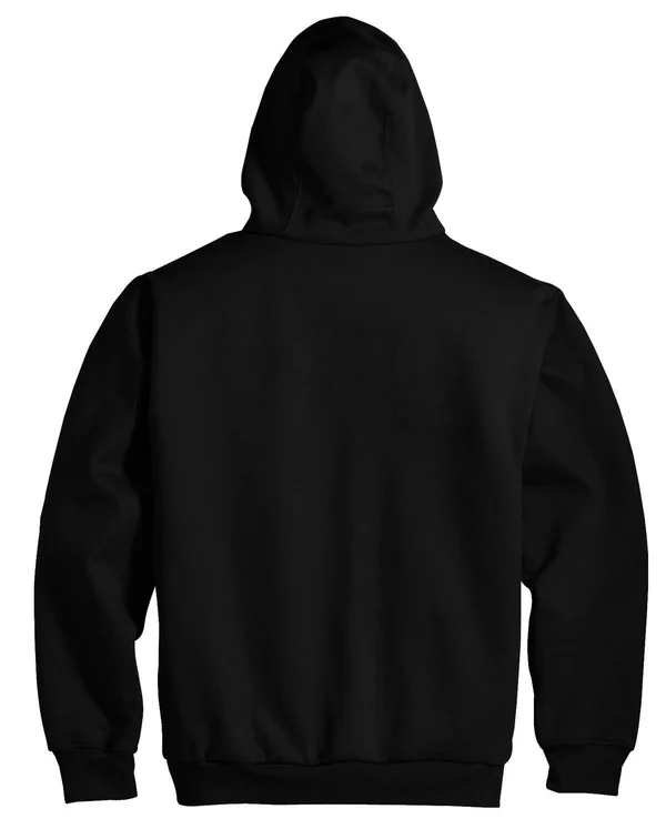 Cornerstone CS620 Heavyweight Full Zip with Thermal Lining Hooded Sweatshirt - Black - L