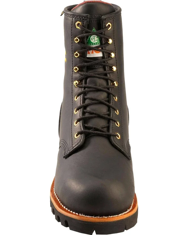 Chippewa Women's Insulated Steel Toe Work Boots - 8 in., Black, L73050