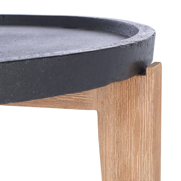 Safavieh Valton Side Table-Natural/Black