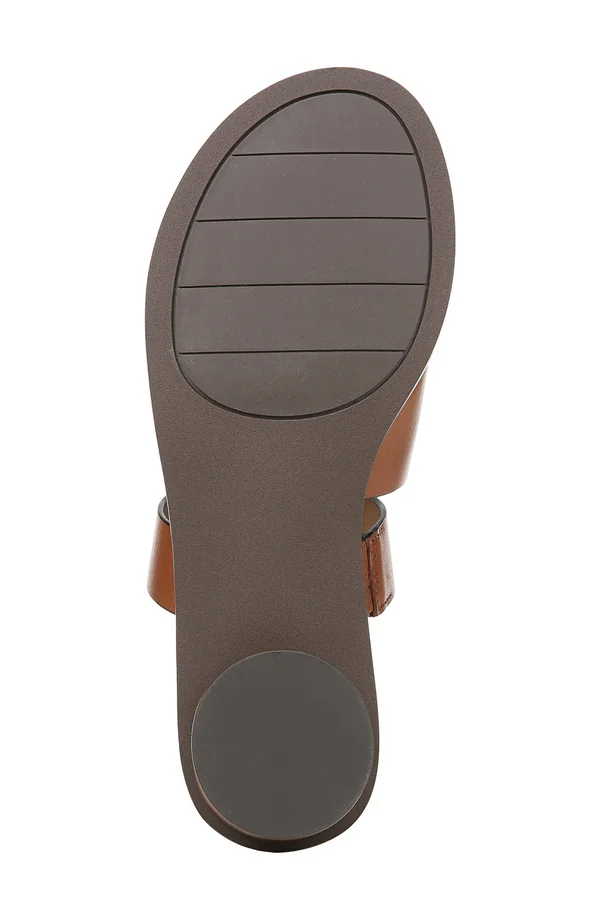Sarto by Franco Sarto Women's Trixie Slide Sandal - Size: 5, Brown Vachetta Leather
